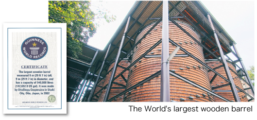 The World's largest wooden barrel