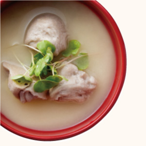 Buckwheat Dumpling Miso Soup