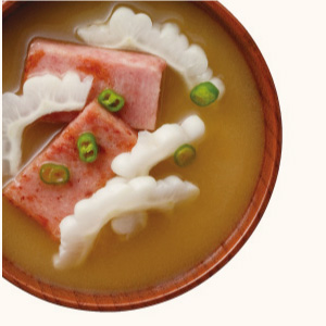 White Bitter Gourd and SPAM Miso Soup