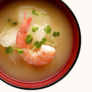 Shrimp and Winter Melon Miso Soup