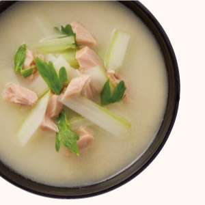 Tuna and Celery Miso Soup