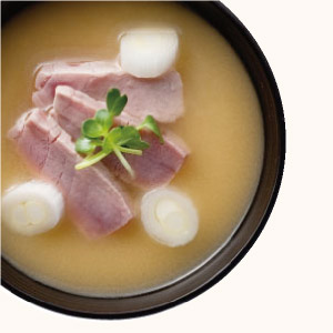 Tuna and Japanese Leek Miso Soup