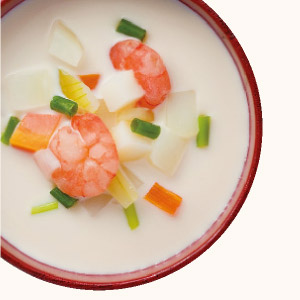 Shiba Shrimp Soymilk Chowder