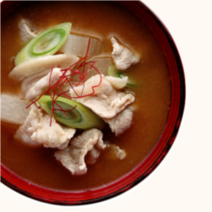 Daikon Radish and Pork Spicy Miso Soup