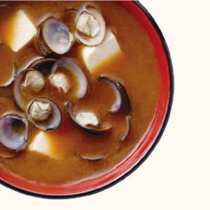 Freshwater Clam and Tofu Red Miso Soup