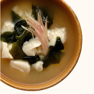 Godofu and Wakame Miso Soup