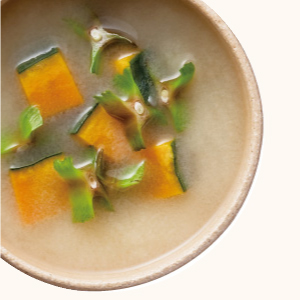 Winged Bean and Pumpkin Miso Soup