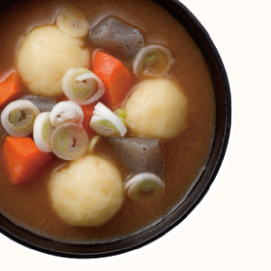 Potato Balls Miso Soup