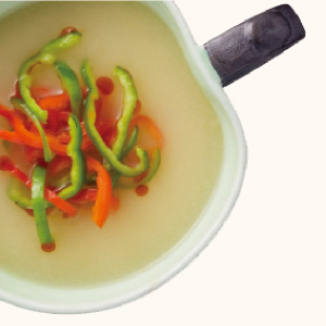 Sautéed Bell Pepper Miso Soup