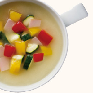 Colorful Vegetable Miso Soup